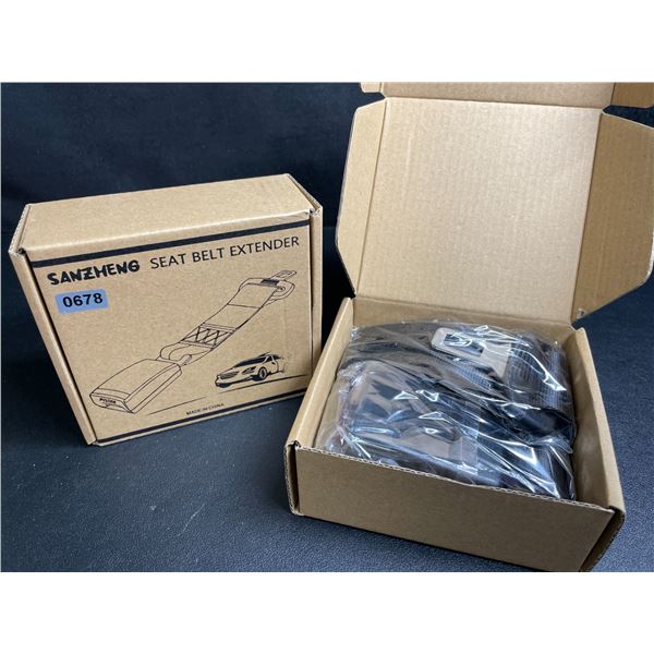 2 Boxes of Seat Belt Extenders for Vehicles (2PCS Each/4 Total) Fits Most Cars - New