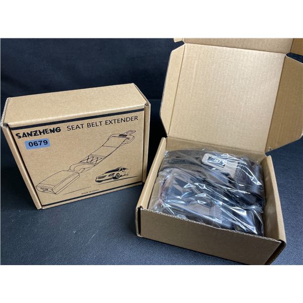 2 Boxes of Seat Belt Extenders for Vehicles (2PCS Each/4 Total) Fits Most Cars - New