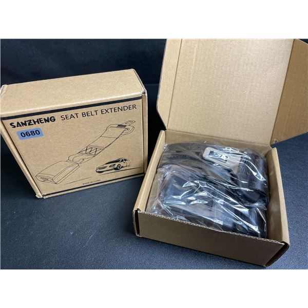 2 Boxes of Seat Belt Extenders for Vehicles (2PCS Each/4 Total) Fits Most Cars - New
