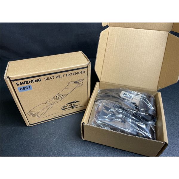2 Boxes of Seat Belt Extenders for Vehicles (2PCS Each/4 Total) Fits Most Cars - New