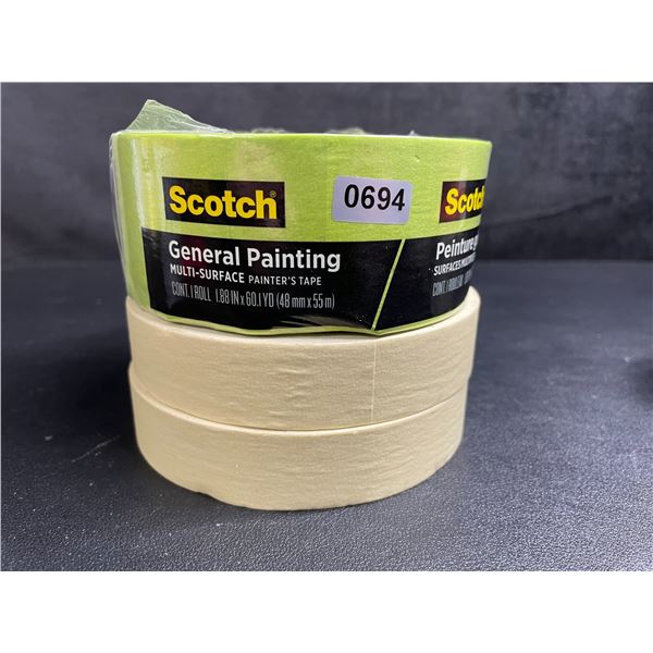 4 Rolls of Scotch General Multi-Surface Painter's Tape (1.88" x 60YD Per Roll) - New