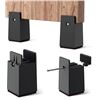 Image 1 : Box of 4PC 4-Inch Adjustable Bed Risers/Furniture Risers for Bed/Sofas/Furniture - New