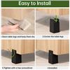 Image 4 : Box of 4PC 4-Inch Adjustable Bed Risers/Furniture Risers for Bed/Sofas/Furniture - New