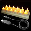 Image 1 : SoulBay 12PC Rechargeable LED Tea Light Candle Set - New in Box