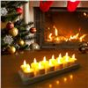Image 8 : SoulBay 12PC Rechargeable LED Tea Light Candle Set - New in Box