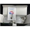 Image 4 : 4-Pack RGB/White LED WiFi Smart Control Light Bulbs - New