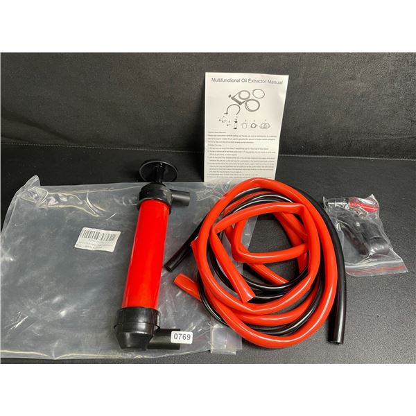 1 Multifunctional Oil Extractor Pump - Manual Oil-Syphon Pump Tool - New
