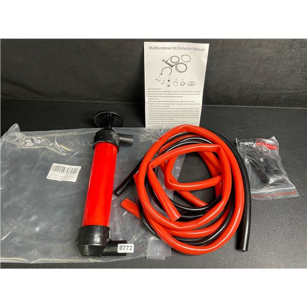 1 Multifunctional Oil Extractor Pump - Manual Oil-Syphon Pump Tool - New
