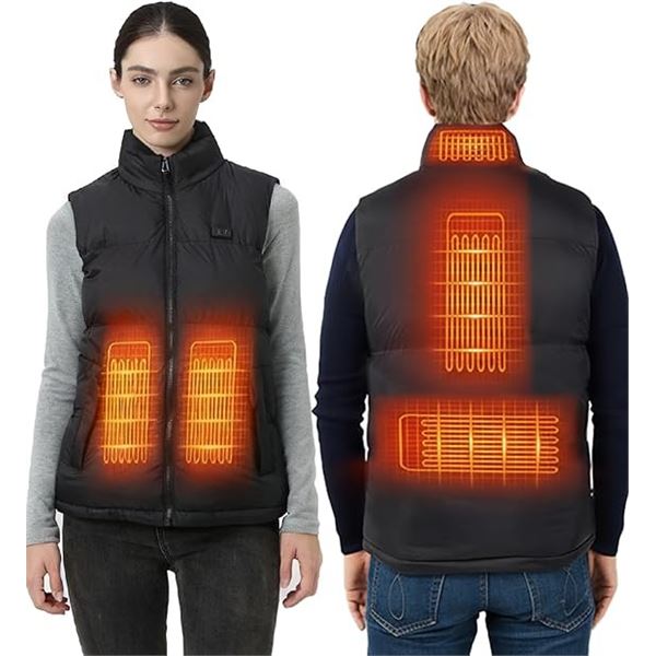 Heated Vest for Men/Women with Rechargeable Battery Pack (Size Large) - New with Tags!