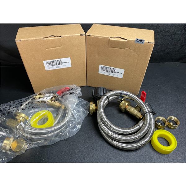Lot of 2 Nupick Propane Refill Adapter Hoses for 1LB Tanks - New