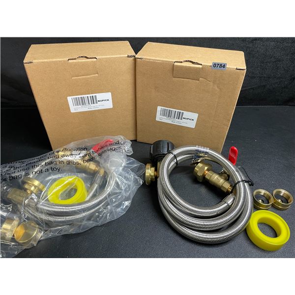 Lot of 2 Nupick Propane Refill Adapter Hoses for 1LB Tanks - New