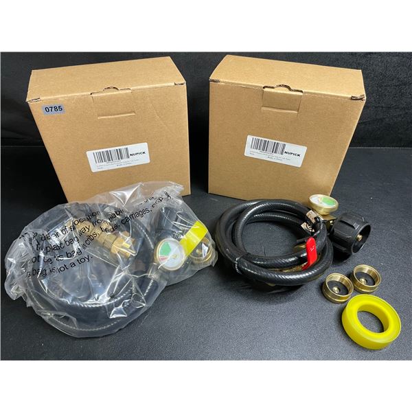 Lot of 2 Nupick Propane Refill Adapter Hoses for 1LB Tanks - New