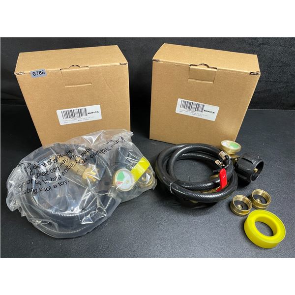Lot of 2 Nupick Propane Refill Adapter Hoses for 1LB Tanks - New