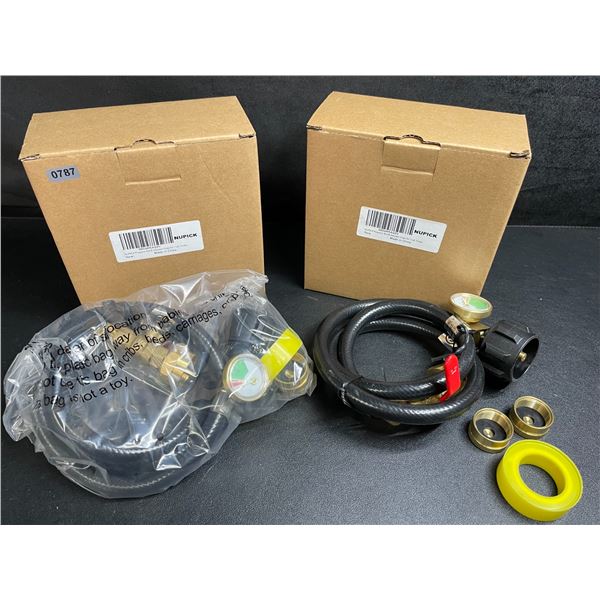 Lot of 2 Nupick Propane Refill Adapter Hoses for 1LB Tanks - New