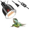 Image 1 : Luxvista Deep Dome 5.5" Reptile Heat Lamp Fixture; UVB Heat Basking Lamp (Max 200W) - New