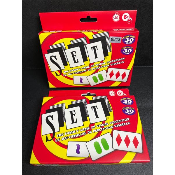 Lot of 2 SET Card Family Games of Visual Perception - New