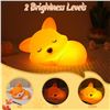 Image 5 : Silicone Fox Night Light/Rechargeable Dimmable Bedside Night Light - New (Damaged Box)