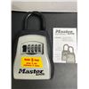Image 2 : MasterLock Portable Lock Box Resettable Combination Lock Box - Vinyl/Steel Material - New