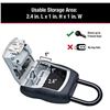 Image 4 : MasterLock Portable Lock Box Resettable Combination Lock Box - Vinyl/Steel Material - New
