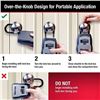 Image 7 : MasterLock Portable Lock Box Resettable Combination Lock Box - Vinyl/Steel Material - New