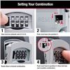 Image 8 : MasterLock Portable Lock Box Resettable Combination Lock Box - Vinyl/Steel Material - New