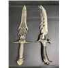 Image 1 : Lot of 2 Decorative Swords/Knives - 16" Length