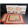 Image 2 : Lot of 2 3-Packs PrettyCare Silicone Baking Mats - Non-Stick Silicone Baking Mats - New