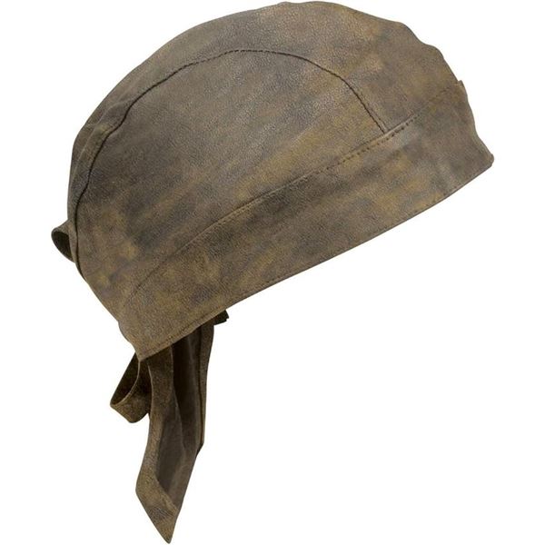 Milwaukee Leather MP7990 Unisex Distressed Brown Motorcycle Leather Cap - New with Tags!