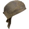 Image 1 : Milwaukee Leather MP7990 Unisex Distressed Brown Motorcycle Leather Cap - New with Tags!