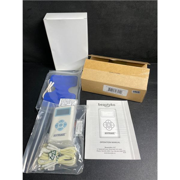 BeautyKo Accusage Remote Control EMS/Muscle Pain Relief Device - New in Box