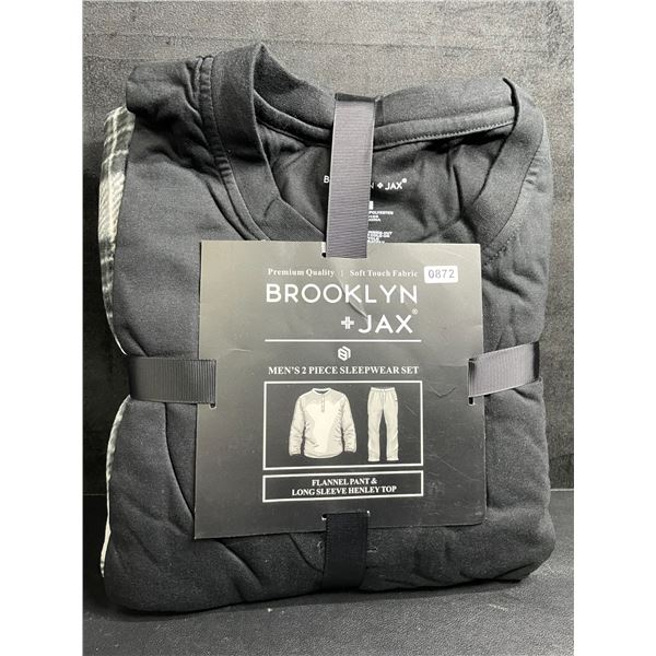 Brooklyn + Jax Men's 2 Piece Sleepwear Set (Size 3XL) Flannel Pants & Long Sleeve Top - New