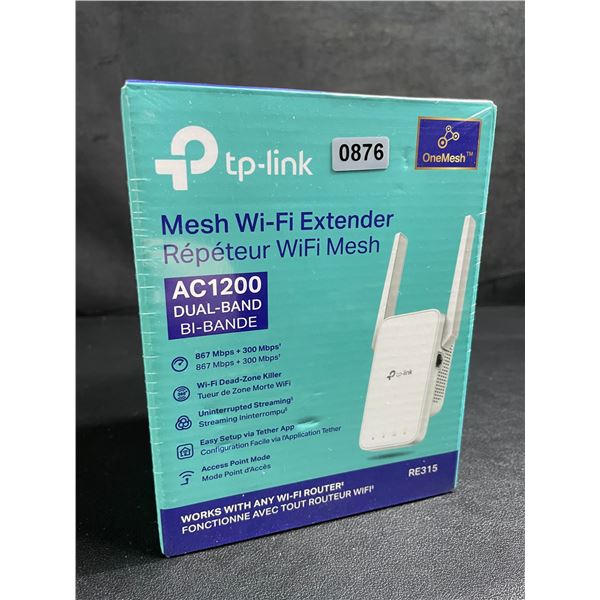 TP-Link AC1200 Mesh Wi-Fi Extender/WiFi Booster - Works with Any WiFi Router - New Sealed!