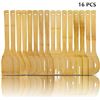 Image 2 : 16PC Bamboo Kitchen Utensils for Cooking - Wooden Utensils for Cooking - New