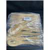 Image 3 : 16PC Bamboo Kitchen Utensils for Cooking - Wooden Utensils for Cooking - New