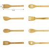 Image 4 : 16PC Bamboo Kitchen Utensils for Cooking - Wooden Utensils for Cooking - New