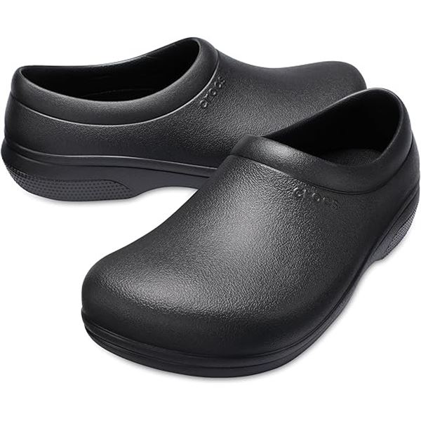 Crocs Unisex Slip-Resistant Clogs/Shoes - Black - Size Mens 13 - Brand New
