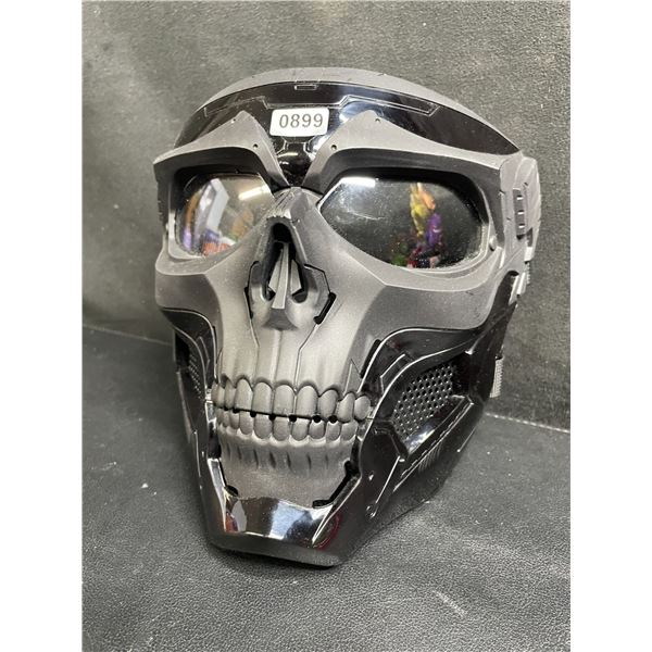 1 Paintball/Airsoft Sports Face Mask - Ghost Black Design - New