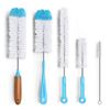 Image 1 : 5-Pack of Assorted Bottle Cleaning Brushes - Long-Handle Bottle Brushes - New