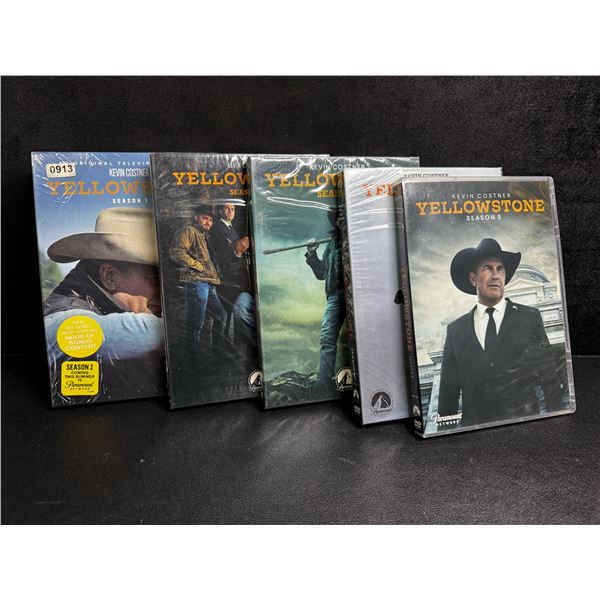 Seasons 1-5 on DVD of Yellowstone - New Sealed Copies