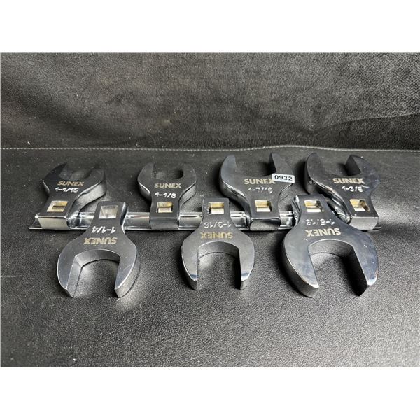 Sunex 7PC 1/2" Drive Metric Crowfoot Wrench Set - New