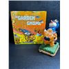 Image 1 : Solar Powered Garden Gnome with Integrated LED Light - New