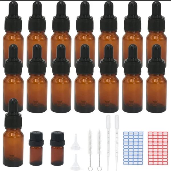 2 15PC Boxes of Droppers/Perfume/Oil Bottles (30PCS Total) - New