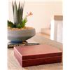 Image 2 : Cherry Finish Spanish Cedar Humidor Box with Humidifier Gel - New