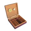 Image 3 : Cherry Finish Spanish Cedar Humidor Box with Humidifier Gel - New