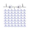 Image 1 : 4 50PC Bags of LED String Light Suction Cup Mounts (200PCS Total) - New