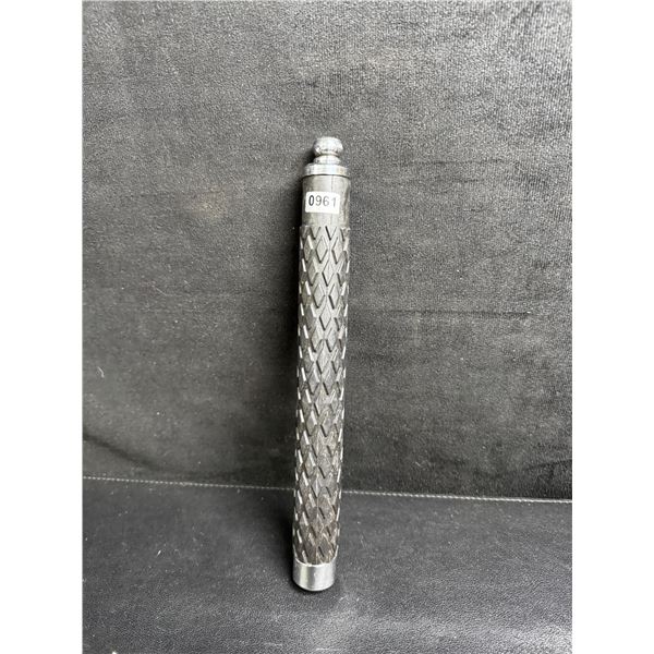 Expandable/Collapsible Metal/Steel Baton with Rubber Grip for Security/Defense Work - New