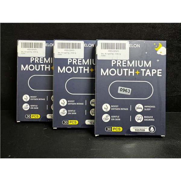 3 30-Packs of Premium Mouth Tape for Sleep/Snoring Prevention (90PCS Total) - New