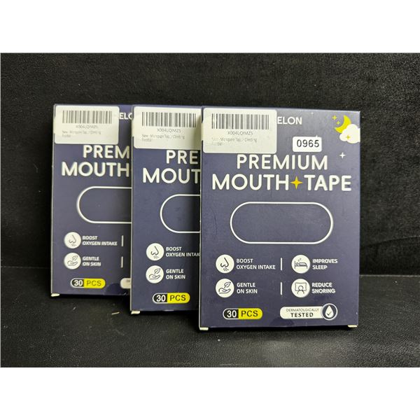 3 30-Packs of Premium Mouth Tape for Sleep/Snoring Prevention (90PCS Total) - New