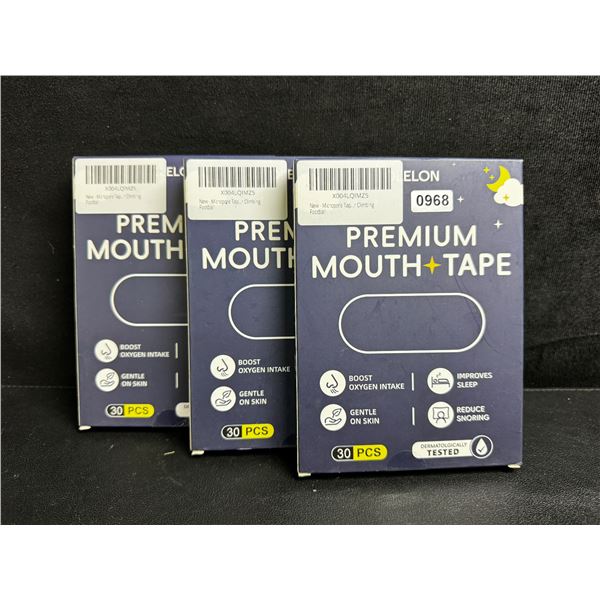 3 30-Packs of Premium Mouth Tape for Sleep/Snoring Prevention (90PCS Total) - New