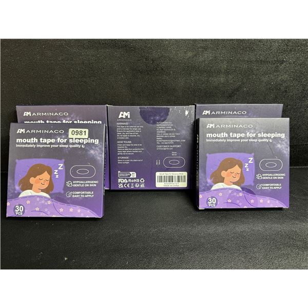 5 30-Packs of Arminaco Mouth Tape for Sleeping  (150PCS Total) - New